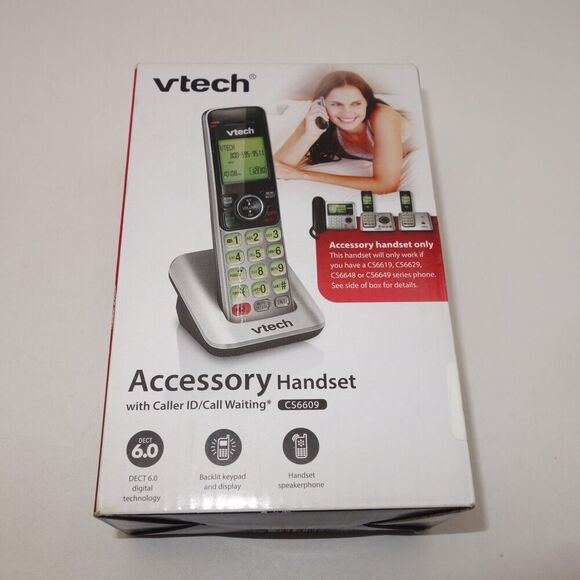 NEW VTech CS6609 Single Line Phone For CS6619 CS6629 CS6648 CS6649 Black READ - Picture 1 of 7